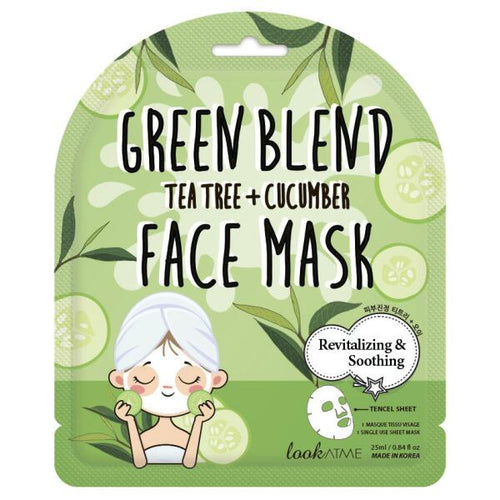 LOOK AT ME - GREEN BLEND TEA TREE + CUCUMBER SHEET MASK